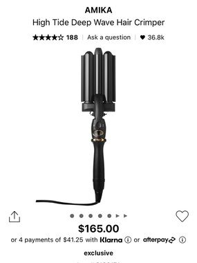 BNIB Amika High Tide Deep Wave Crimper